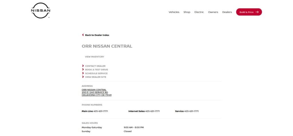 orr nissan central complaints